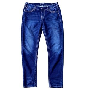 SILVER JEANS Suki Mid Pencil Skinny 32x31 Joga Stretch